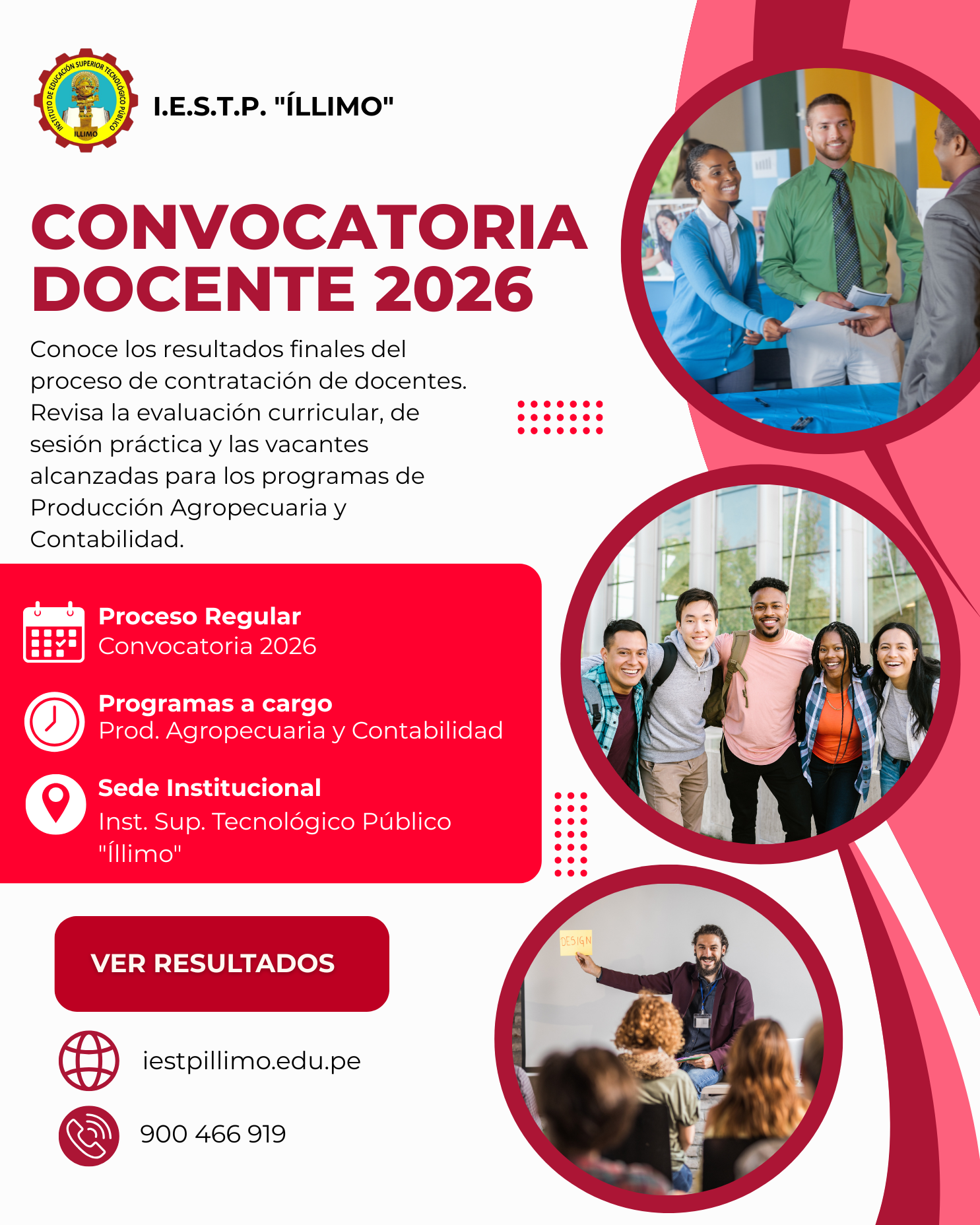 Resultados de convocatoria